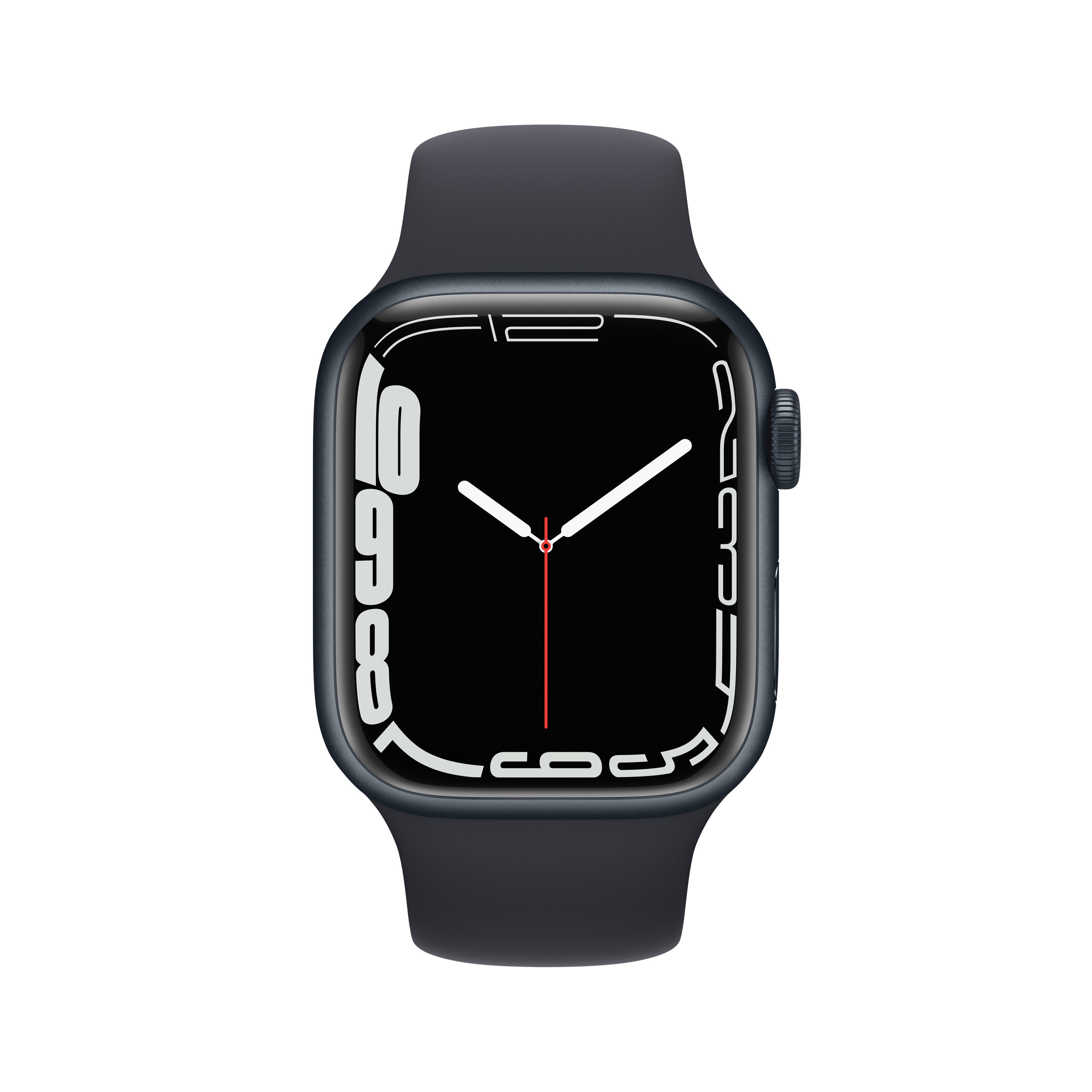 APPLE Watch Series 7 GPS +Cellular 45mm Gece Yarısı Alüminyum Kasa ve Spor Kordon Akıllı Saat 