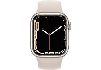 APPLE Watch Series 7 GPS +Cellular 45mm Yıldız Işığı Alüminyum Kasa ve Spor Kordon Akıllı Saat