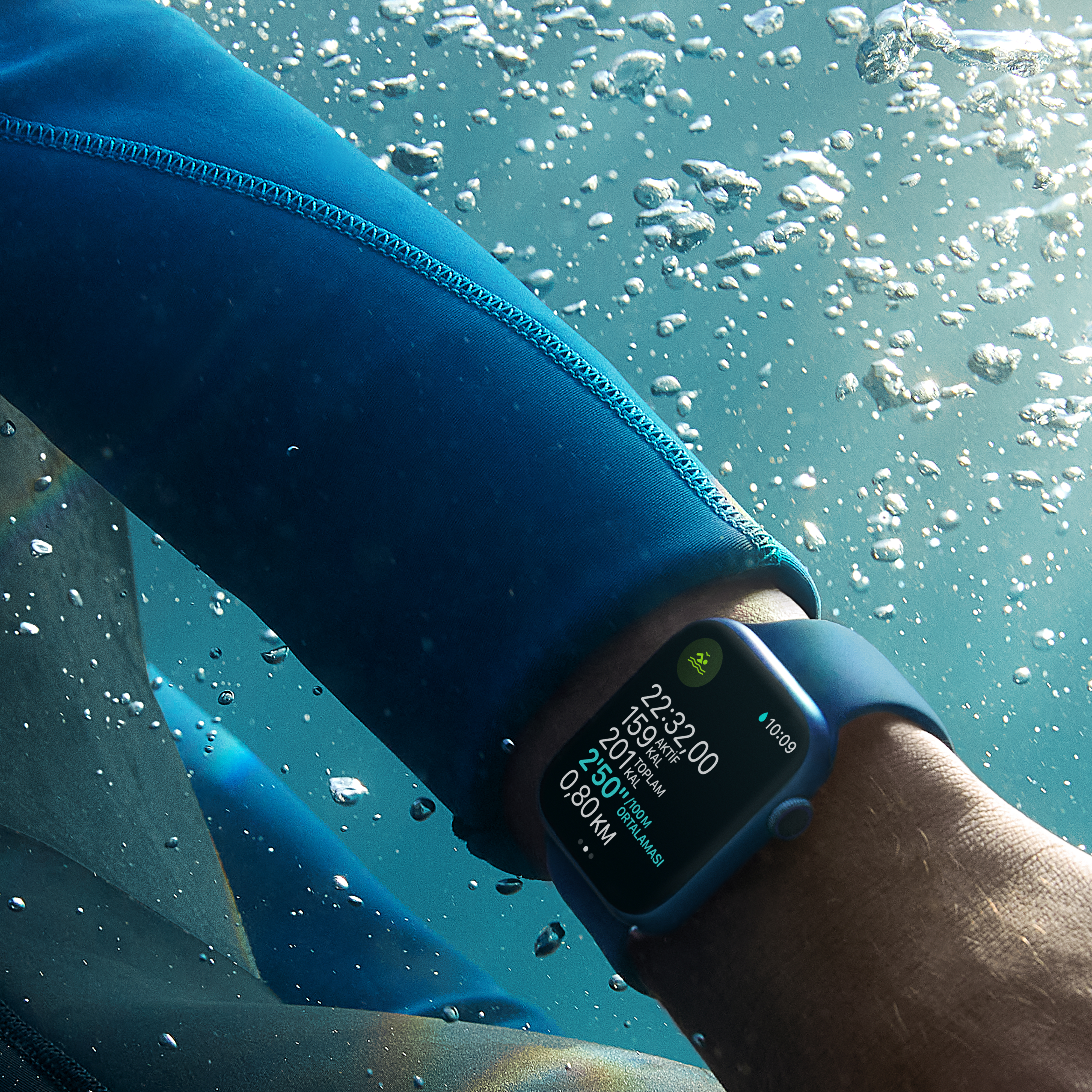 APPLE Watch Series 7 GPS +Cellular 45mm Mavi Alüminyum Kasa ve
