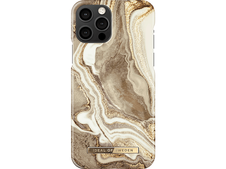 IDEAL OF iPhone SWEDEN Golden IDFCGM19-I2061-164, 12/12Pro, Sand Marble Backcover, Apple