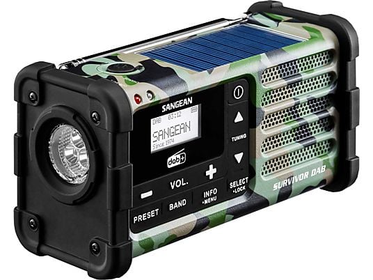 SANGEAN MMR-88 DAB+ - Digital-Radio (MW, FM, AM, DAB, DAB+, Camouflage)