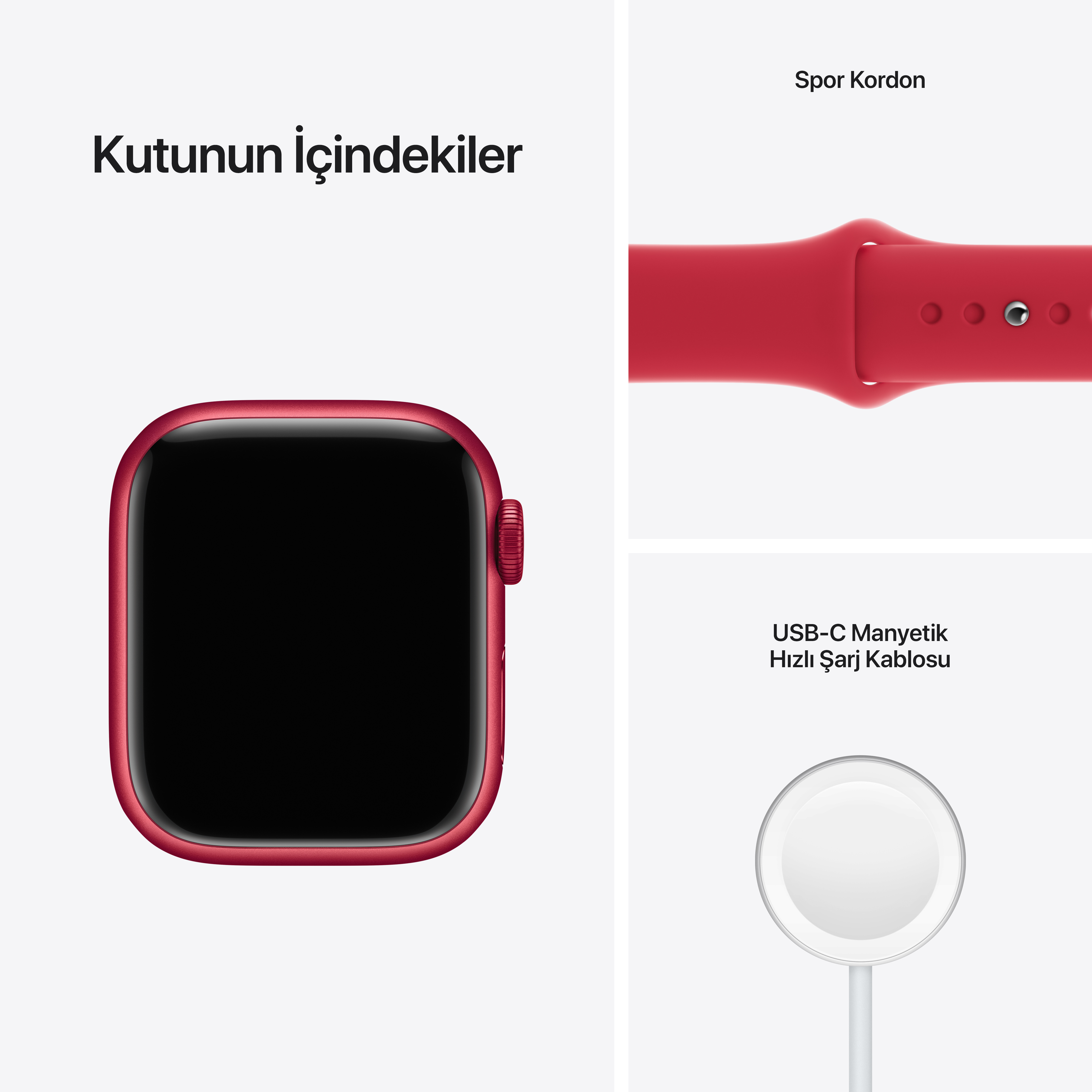 APPLE Watch Series 7 GPS +Cellular, 41mm (Product) Kırmızı