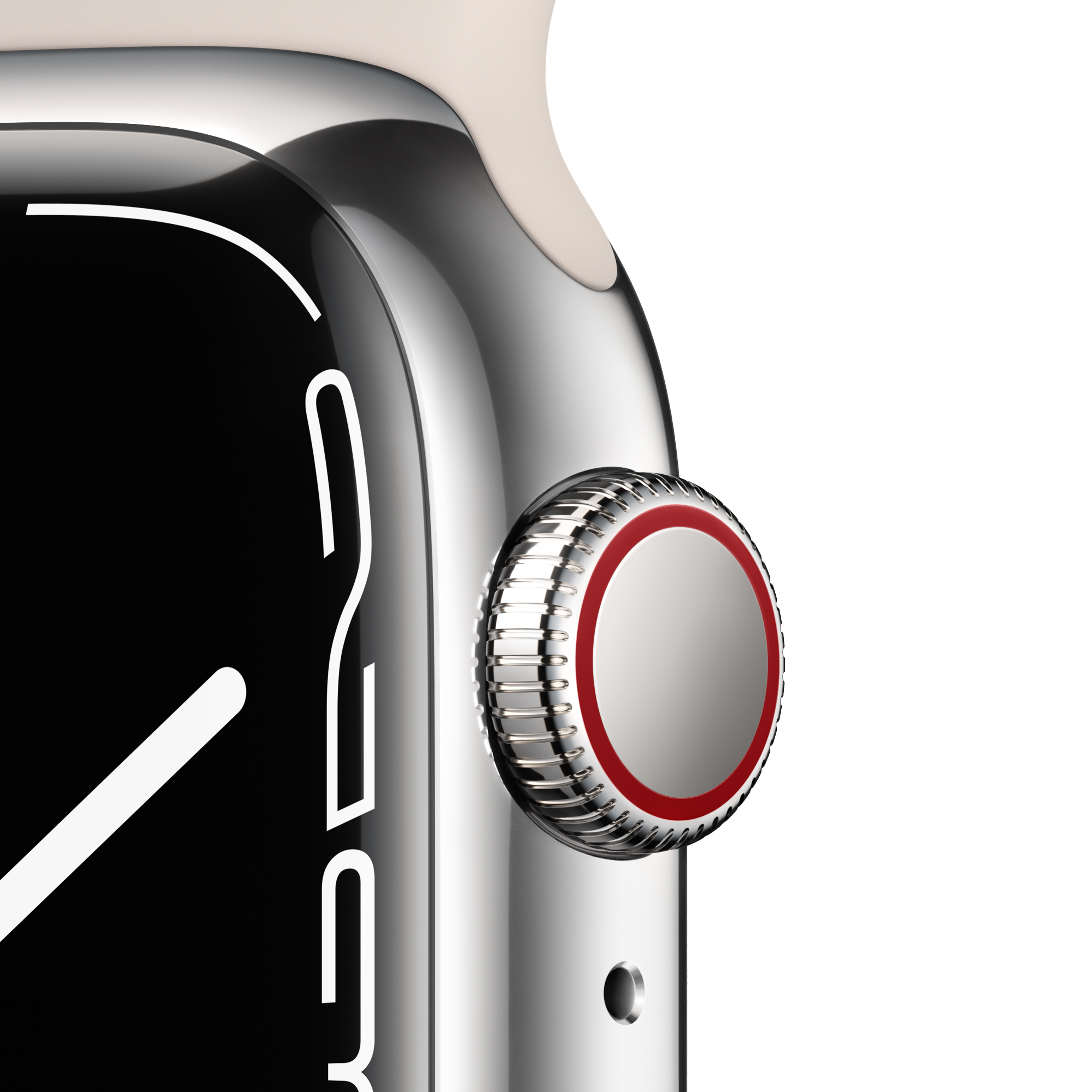 APPLE Watch Series 7 GPS + Cellular, 45mm Gümüş Stainless Steel