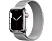 APPLE Watch Series 7 GPS + Cellular, 45mm Gümüş Stainless Steel Case with Gümüş Milanese Loop Akıllı Saat