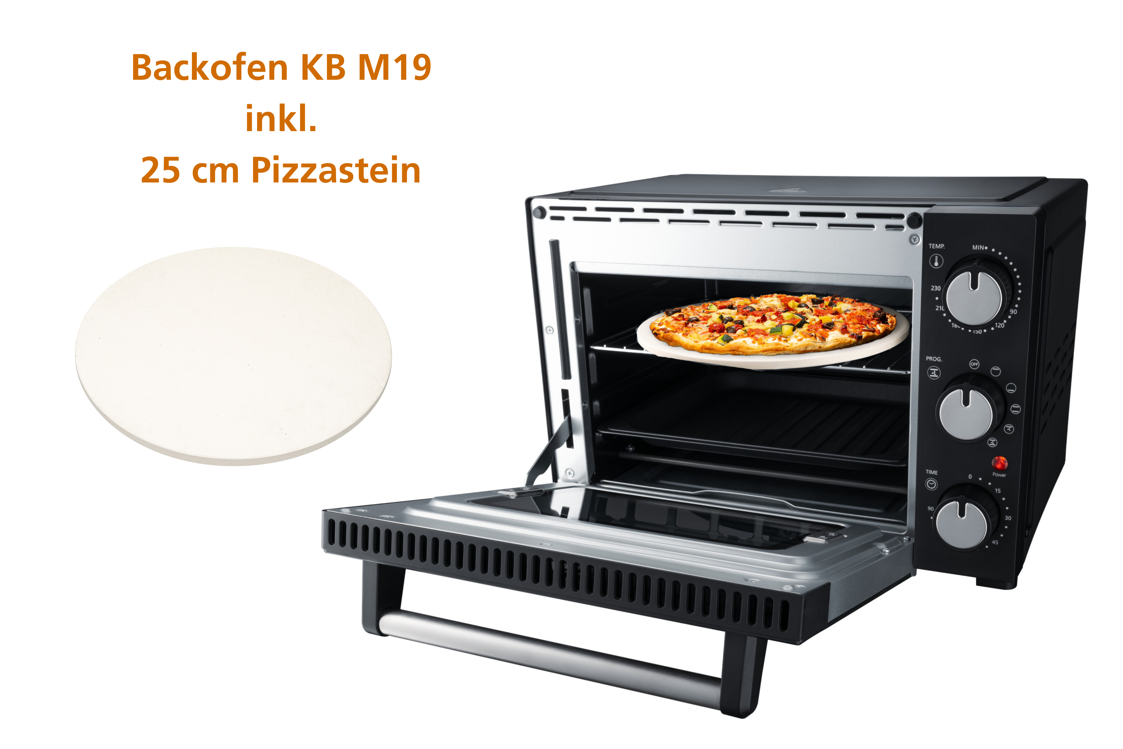 STEBA Backofen KB M19 inkl. Pizzastein Minibackofen