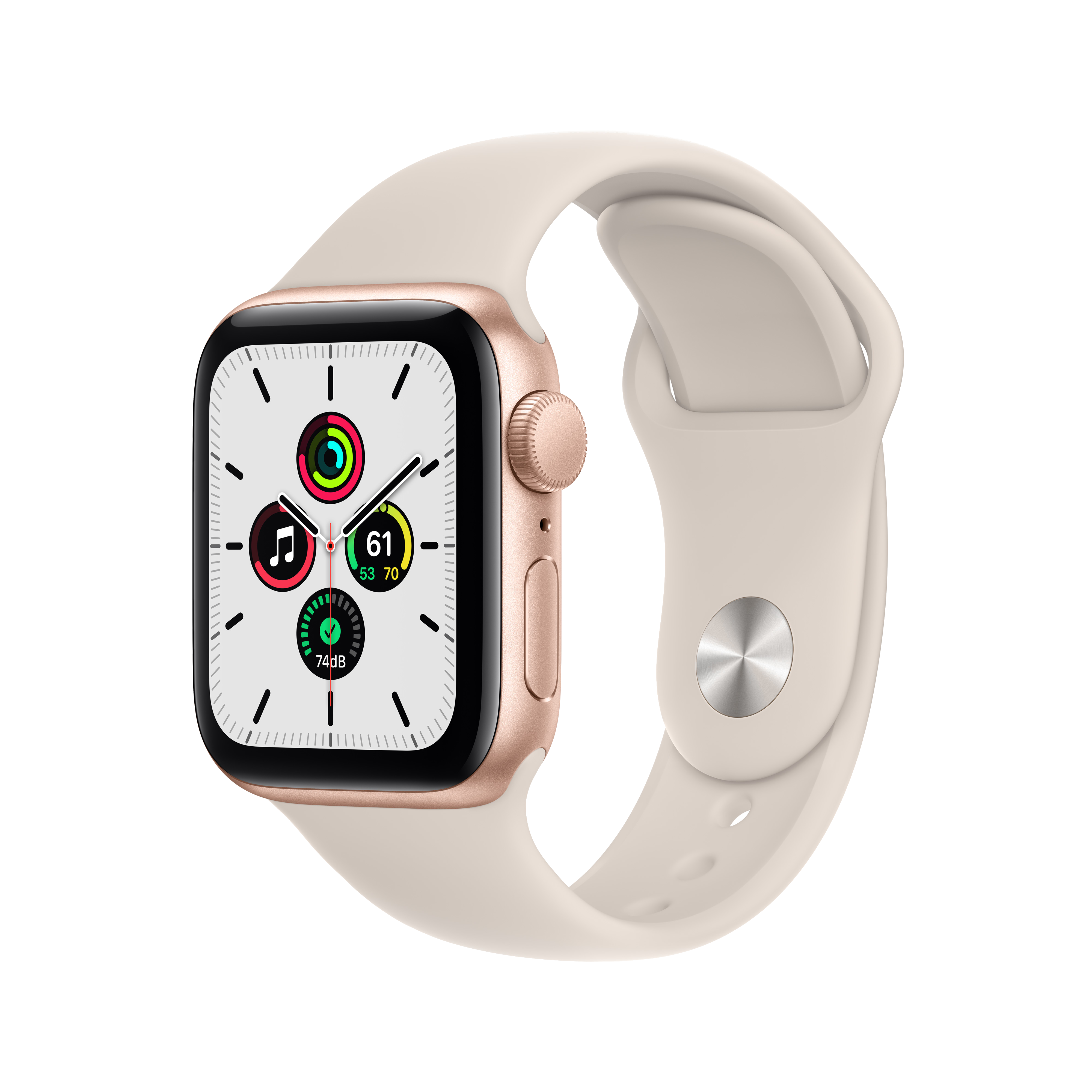 APPLE Watch Series SE 1.Nesil GPS +Cellular 40mm Altın Rengi Alüminyum Kasa ve Spor Kordon