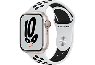 APPLE Watch Nike Series 7 GPS Cellular, 41mm Yıldız Işığı Alüminyum Kasa ve Spor Kordon Akıllı Saat