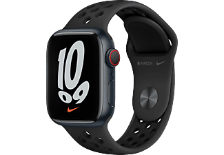 APPLE Watch Nike Series 7 GPS Cellular, 41mm Gece Yarısı Alüminyum Kasa ve Spor Kordon Akıllı Saat