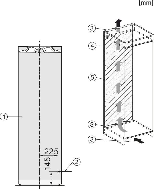 MIELE K 7733 E EU1 Kühlschrank (308 l, E, 1770 mm hoch, Weiß)