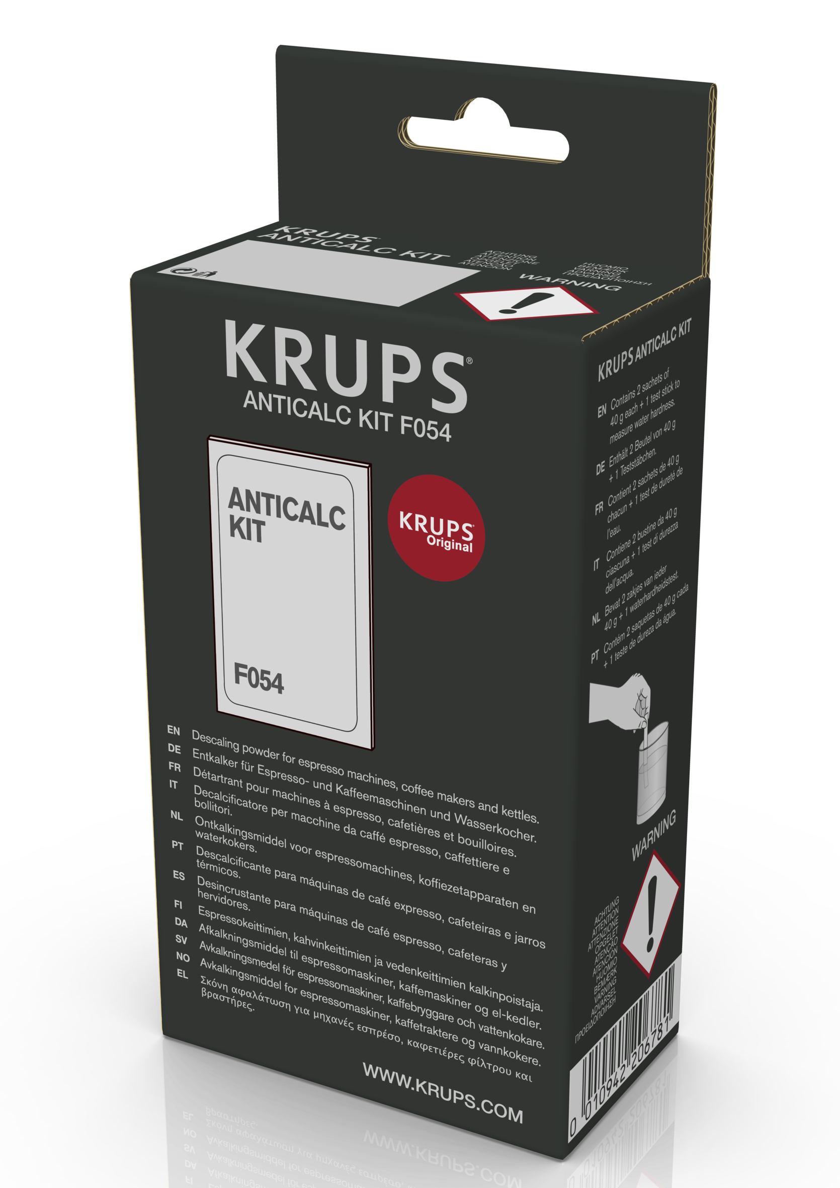 Kit antical - KRUPS F 054001 B Kit Descalcificación, Pack de 2 unidades, Compatible con cafeteras y hervidores