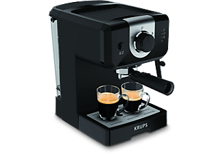 Cafetera express - Krups XP320810 Opio, 15 bares, Depósito 1.5 L, Espumador de leche