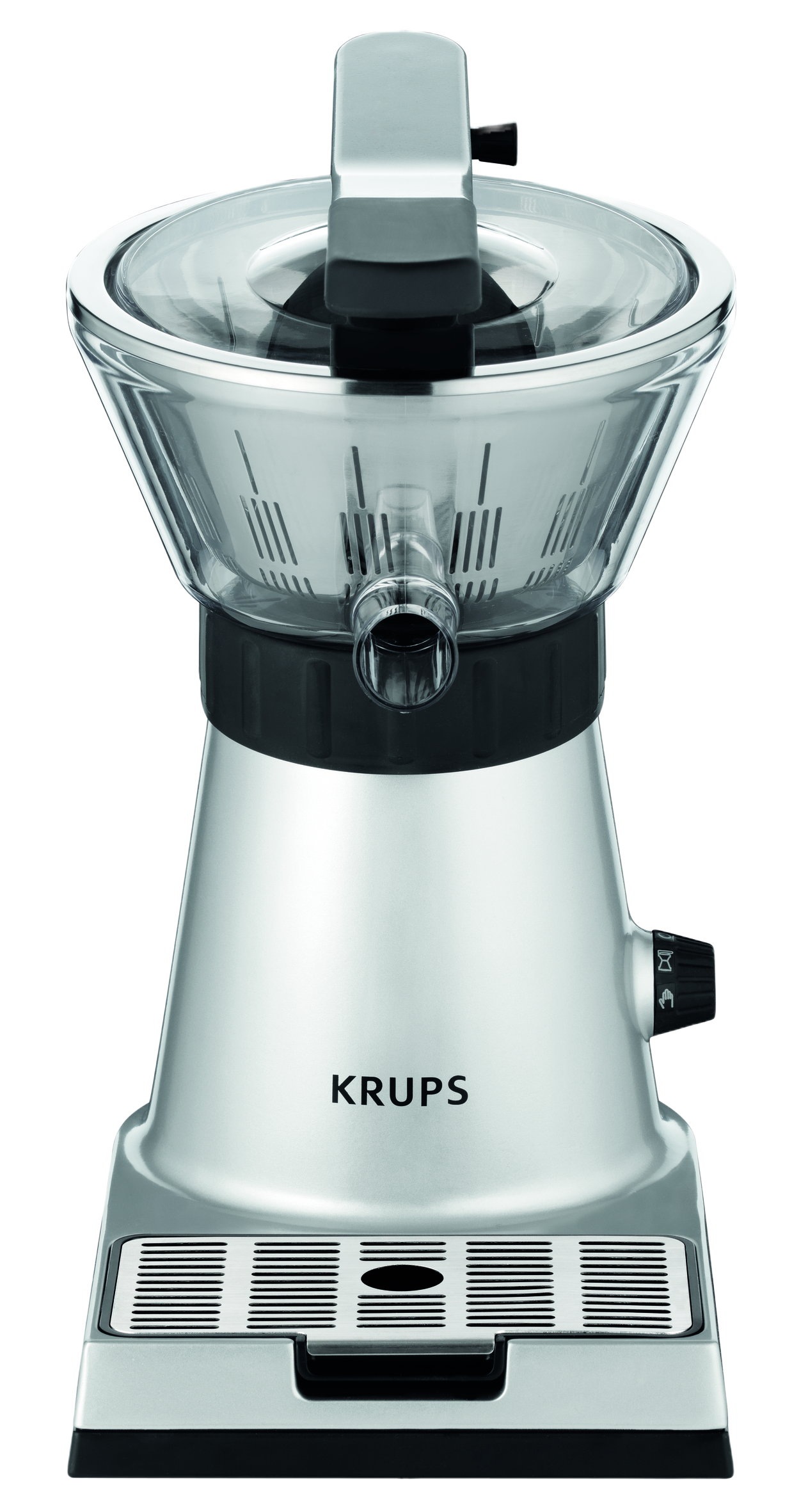 Exprimidor - Krups ZX7000, Con tapa, Boquilla, 130 W, Inox