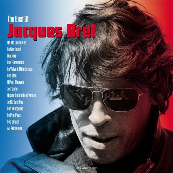 A 'The Best Of Jacques Brel' album borítója, a művész portréjával.