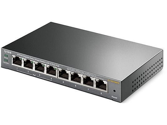 TP-LINK Desktop switch Easy Smart 8 Gigabit-poorts met 4 PoE+ poorts (TL-SG108PE)