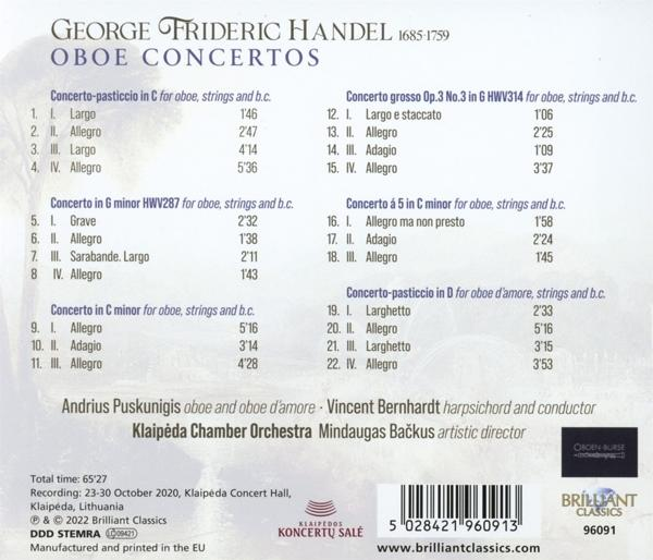 VARIOUS - Händel:Oboe Concertos  - (CD)