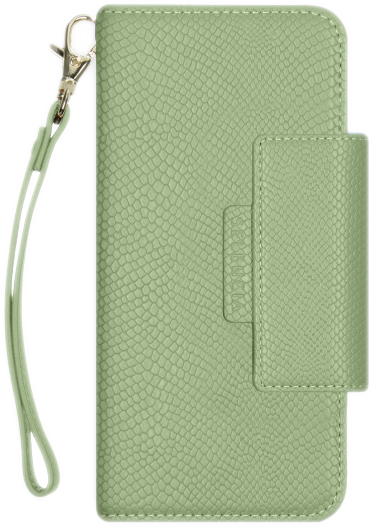 SELENCIA Flipcover Snake Bookcase iPhone 13 Vert (SH00044500)