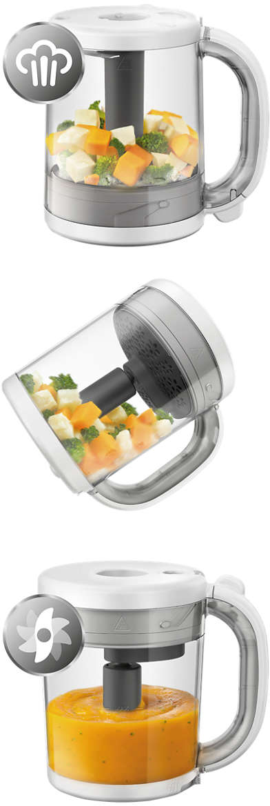 PHILIPS AVENT SCF883/02 - Babynahrungszubereiter (Grau/Weiss)