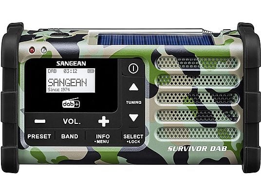 SANGEAN MMR-88 DAB+ - Digital-Radio (MW, FM, AM, DAB, DAB+, Camouflage)