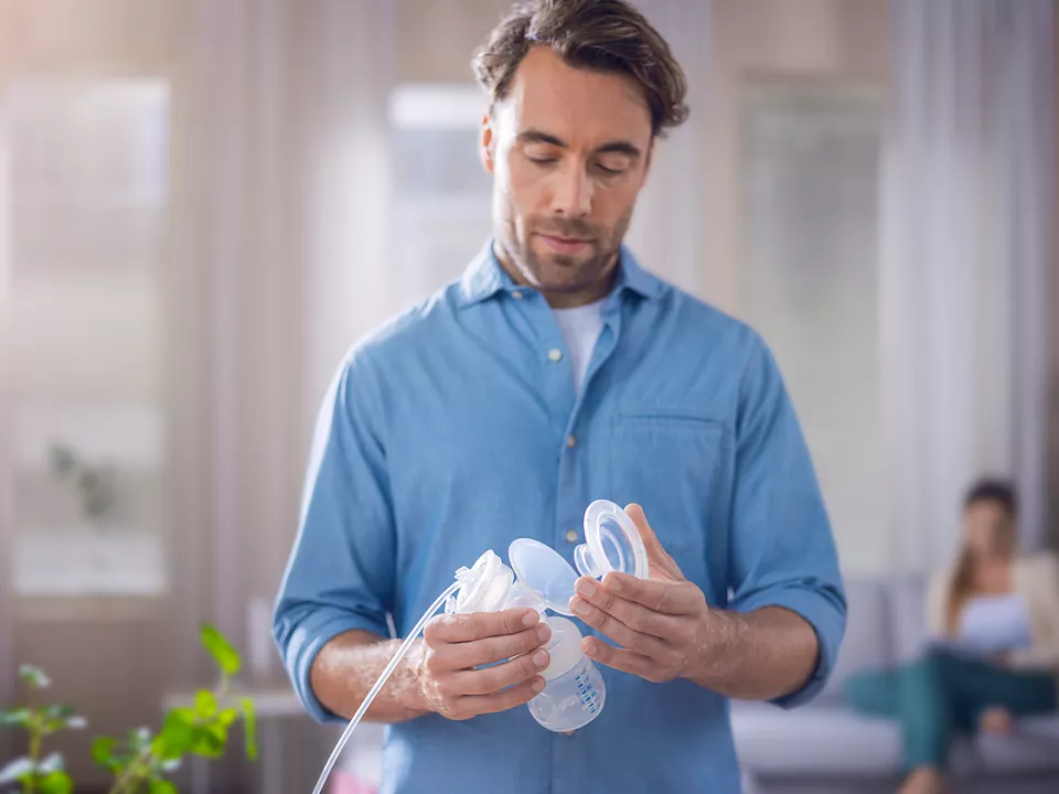 PHILIPS AVENT SCF398/11 - Elektrische Milchpumpe (Transparent/Weiss)