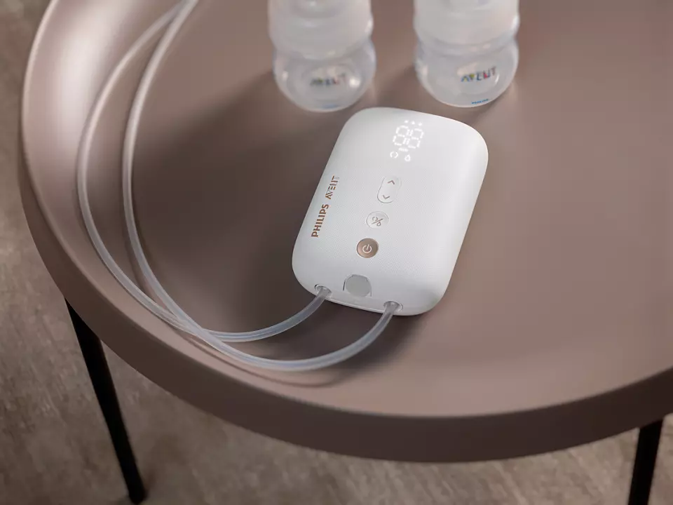 PHILIPS AVENT SCF398/11 - Elektrische Milchpumpe (Transparent/Weiss)