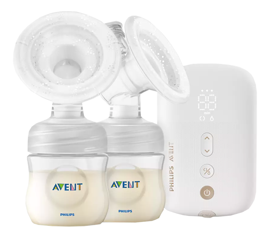PHILIPS AVENT SCF398/11 - Elektrische Milchpumpe (Transparent/Weiss)