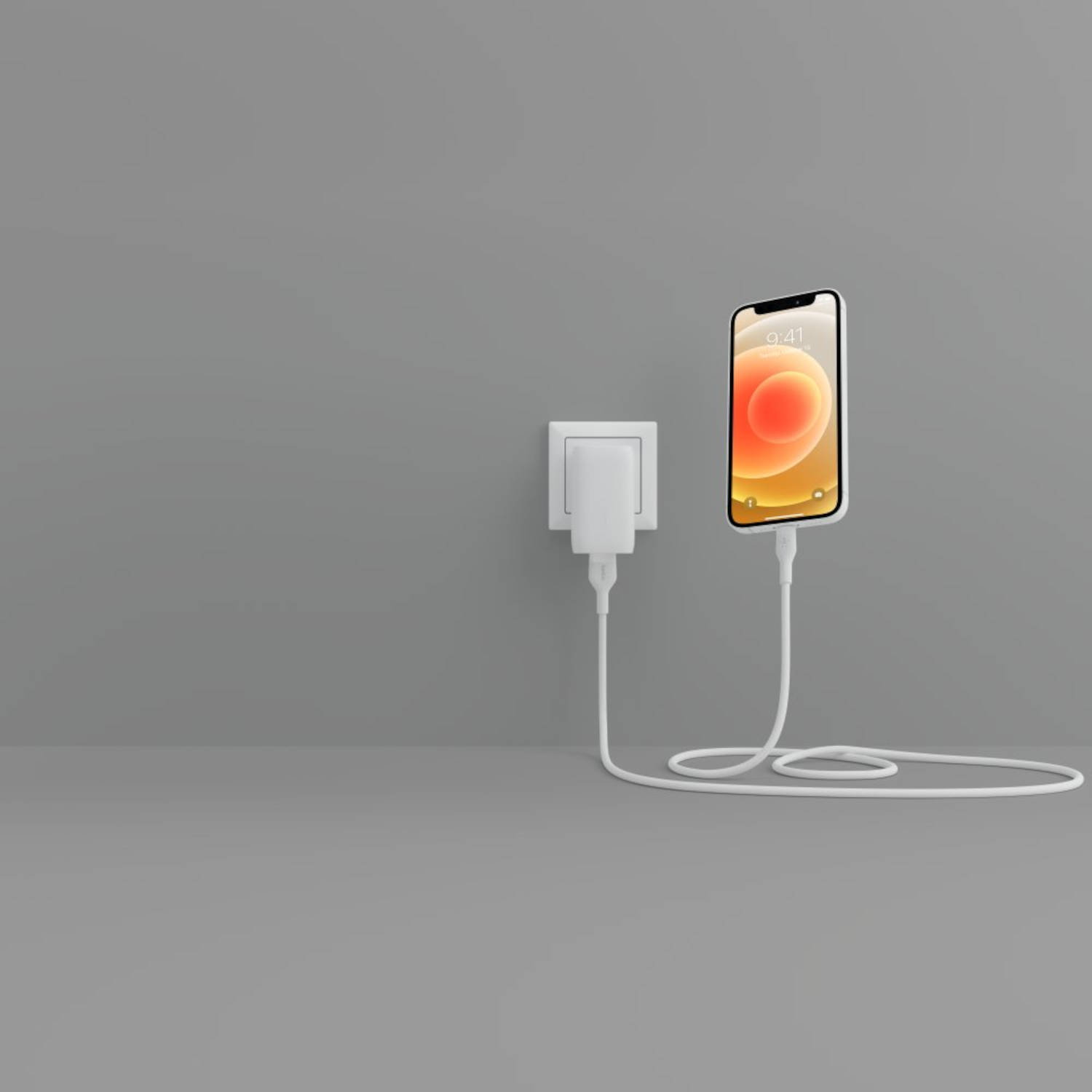 BELKIN BoostCharge USB-A-naar-Lightning Siliconen 1 m Wit