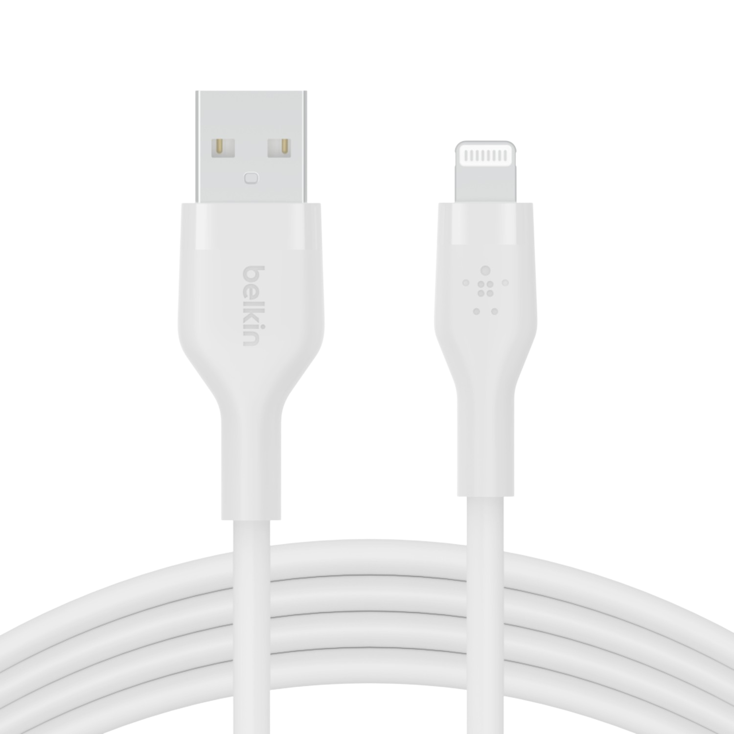BELKIN BoostCharge USB-A-naar-Lightning Siliconen 1 m Wit