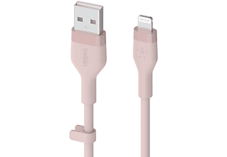 BELKIN BoostCharge USB-A-naar-Lightning Siliconen 2 m Roze
