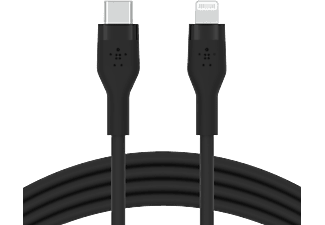 BELKIN BoostCharge USB-C-naar-Lightning Siliconen 2 m Zwart