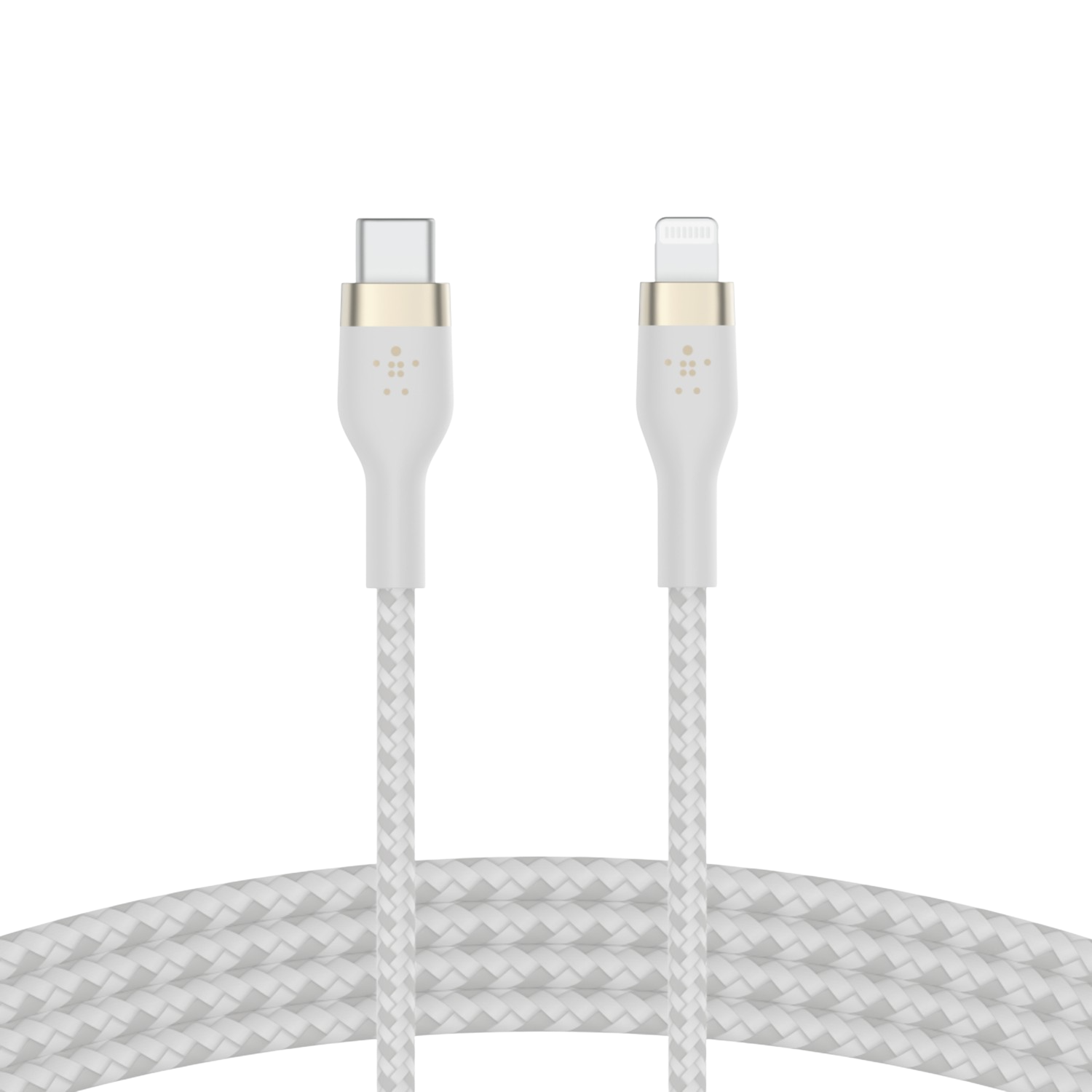 Belkin Boostcharge Usb-c-naar-lightning Gevlochten Siliconen 1 M Wit