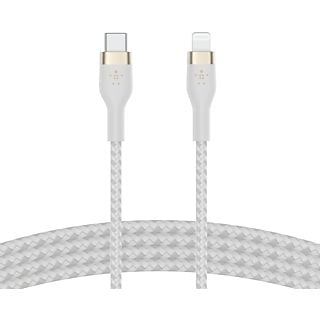 BELKIN BoostCharge USB-C-naar-Lightning Gevlochten Siliconen 1 m Wit