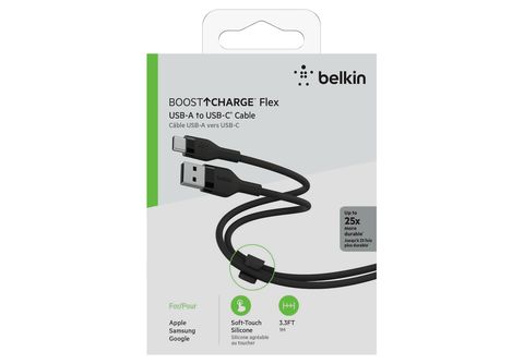 BELKIN BoostCharge USB-A-naar-USB-C Siliconen 1 m Zwart kopen?