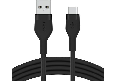 BELKIN BoostCharge USB-A-naar-USB-C Siliconen 1 m Zwart