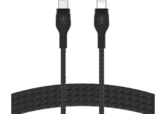 BELKIN BoostCharge USB-C-naar-USB-C 2.0 Gevlochten Siliconen 1 m Zwart