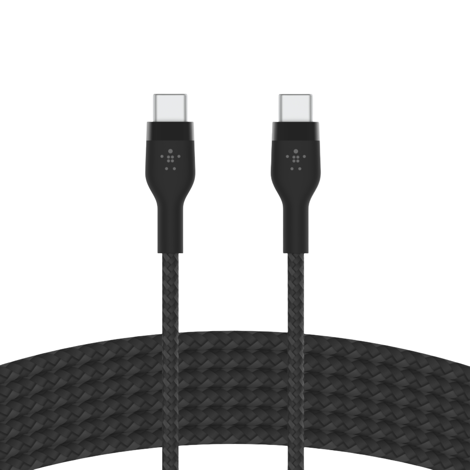 Belkin Boostcharge Usb-c-naar-usb-c 2.0 Gevlochten Siliconen 3 M Zwart