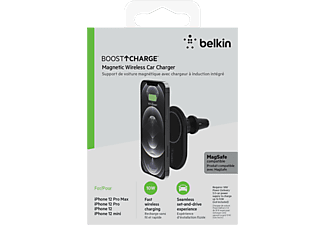 BELKIN Belkin Magsafe compatibel Wireless Car Vent Mount + Car Charger
