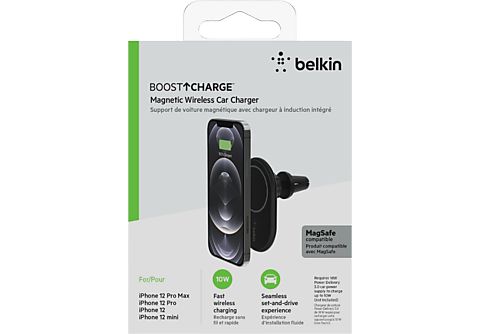 BELKIN Belkin Magsafe compatibel Wireless Car Vent Mount + Car Charger