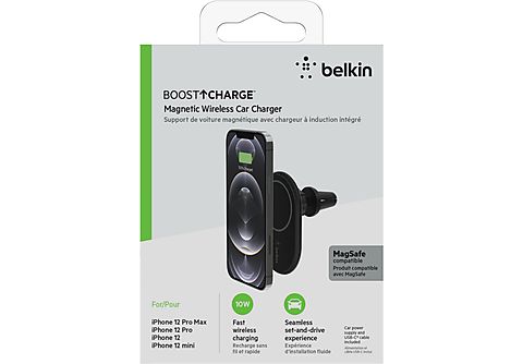BELKIN Wireless Car Vent Mount + Car Charger inclusief Autolader MagSafe