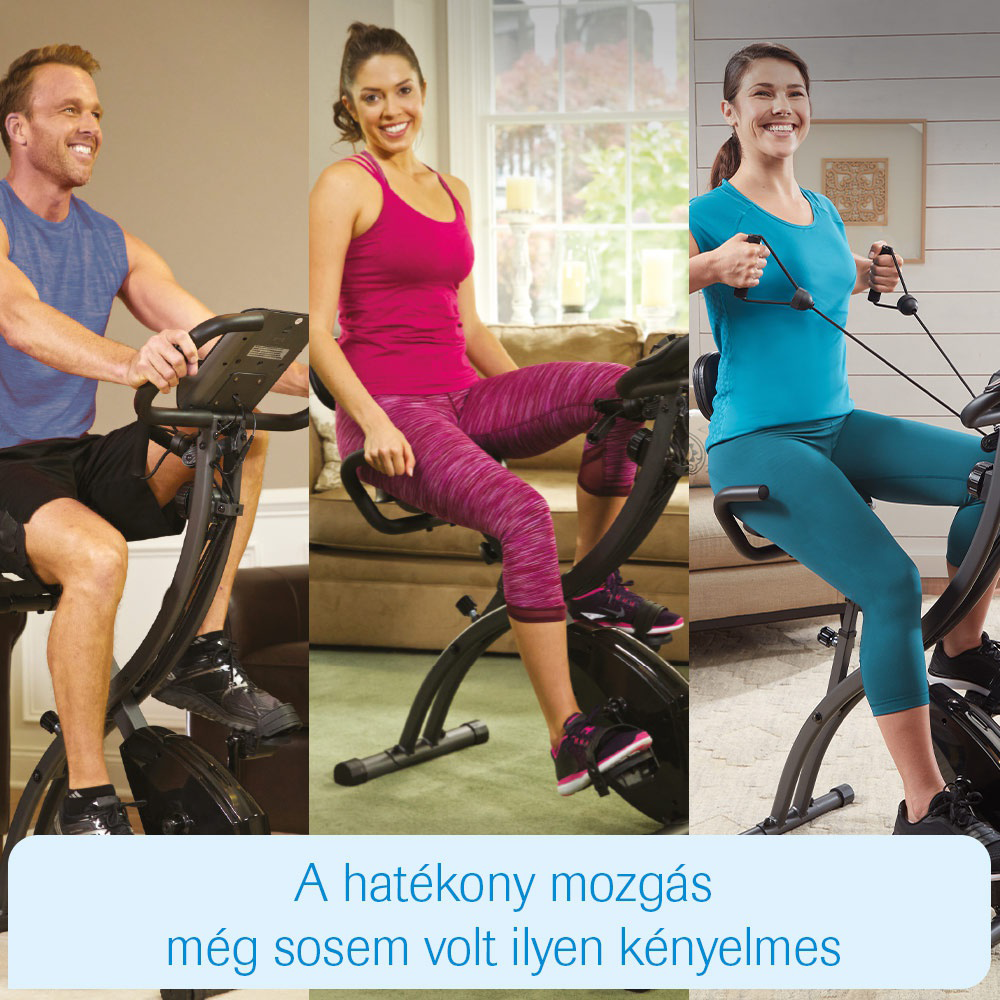 MEDIASHOP Slim Cycle szobakerékpár és fekvőkerékpár egyben, 8 pedál fokozat, 3 rúdfokozat