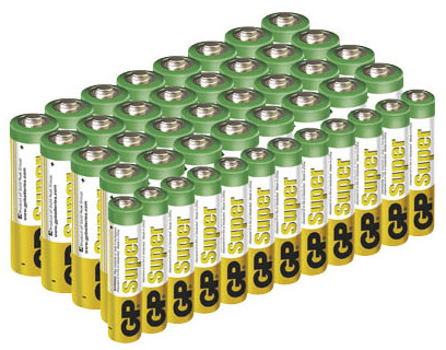 Gp Super Alkaline 32x Aa + 12x Aaa