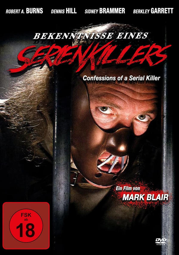 Mann mit Maske. Filmplakat mit Text.