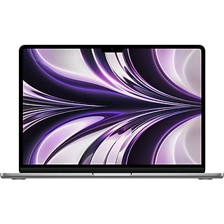 APPLE MacBook Air 13 Zoll, M2 Chip 8-Core und 10-Core GPU, 8GB RAM, 512 SSD, Space Grau (MLXX3D/A)