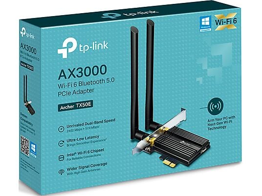 TP-LINK Archer TX5E - Adattatore Wi-Fi 6 PCIe (Nero)