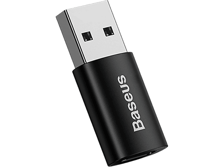 BASEUS Ingenuity Mini OTG Adaptör USB 3.1 to Type-C Dönüştürücü Siyah