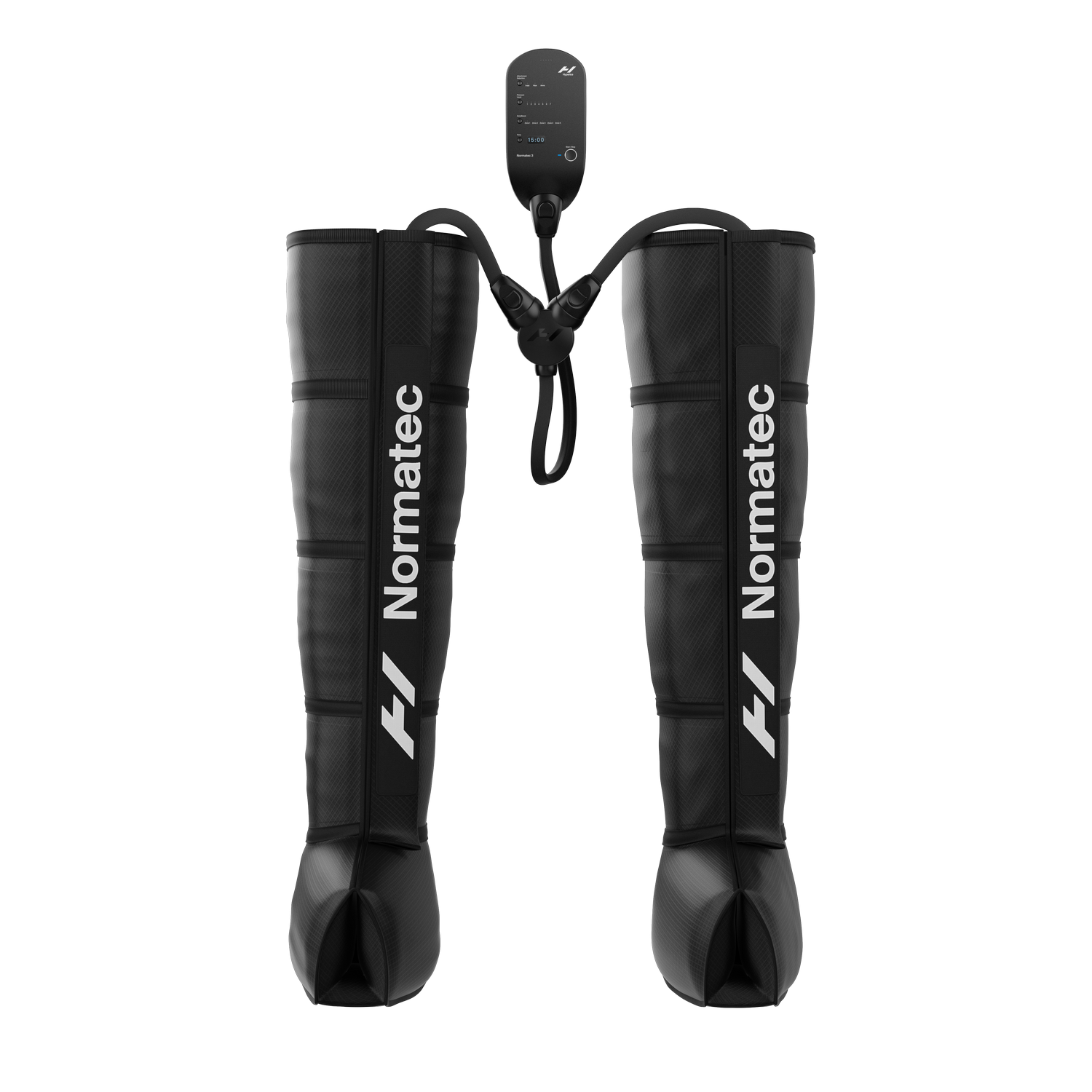 Botas presoterapia - Hyperice Normatec 3-Pack Piernas Estandar, Compatible con App, Negro mate