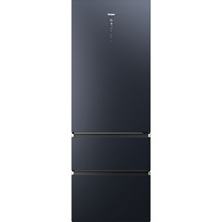 Frigorífico combi - Haier 3D 70 Series HTW7720ENMB, No Frost, 483 l, 200 cm, Motor Inverter, Daylight LED, Wi-Fi , Negro