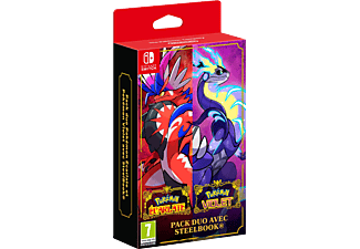 Pokémon Écarlate & Violet Steelbook Duopack Edition FR Switch