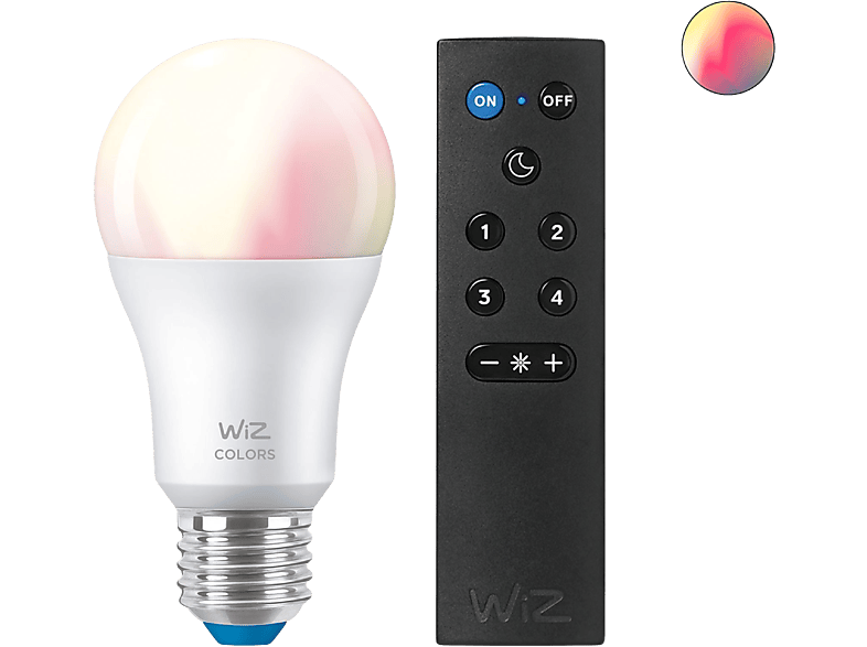 Omzet eiwit Reis WIZ Lamp + Afstandsbediening 60 W E27 Gekleurd en Wit Licht kopen? |  MediaMarkt