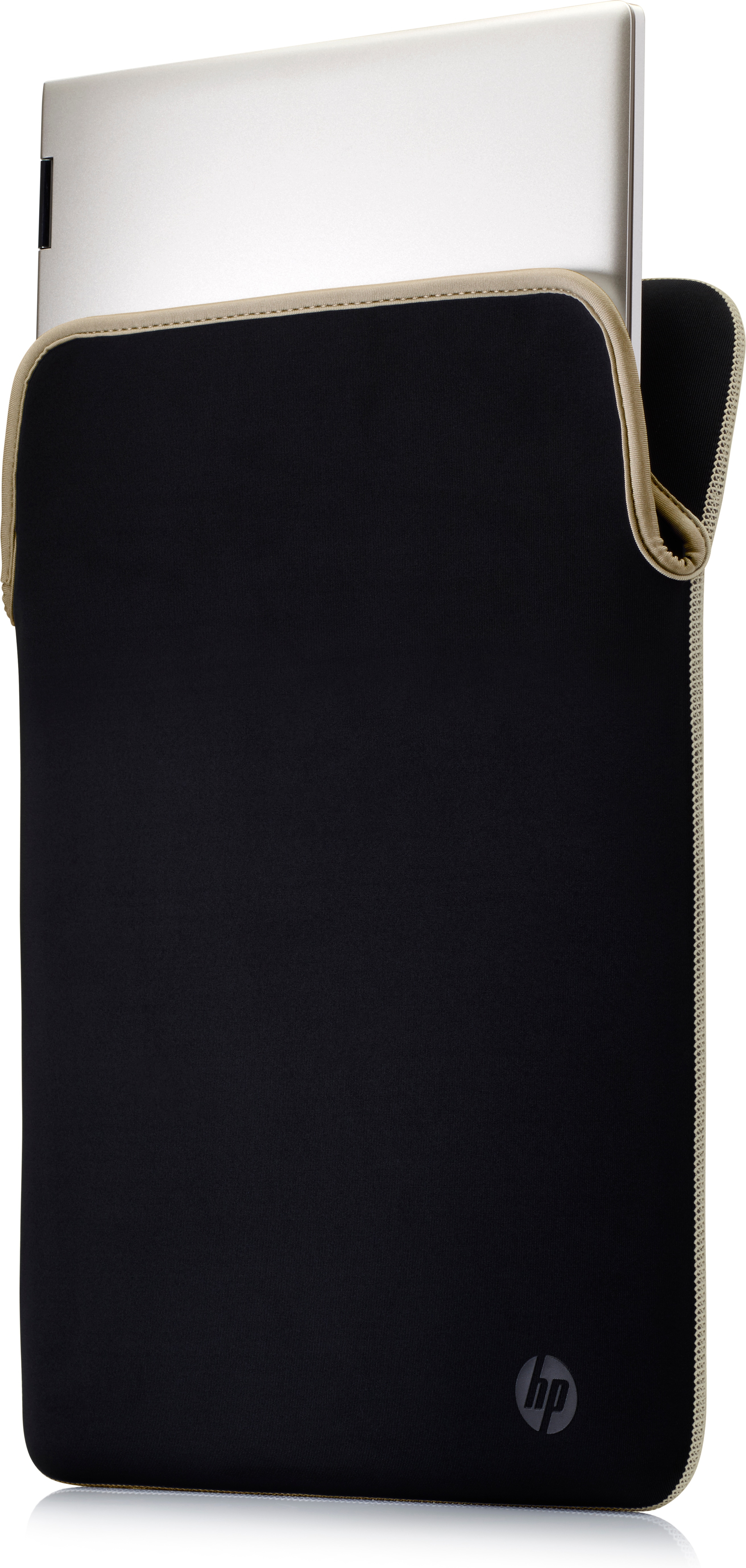 HP Protective Reversible Wende Tablethülle Sleeves für universal Neopren, Schwarz/Gold