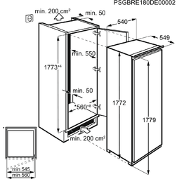 AEG Diepvrieskast F (ABE818F6NS)